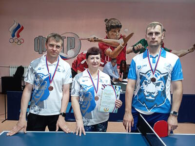 Спортсмены Трансмаш на пьедестале